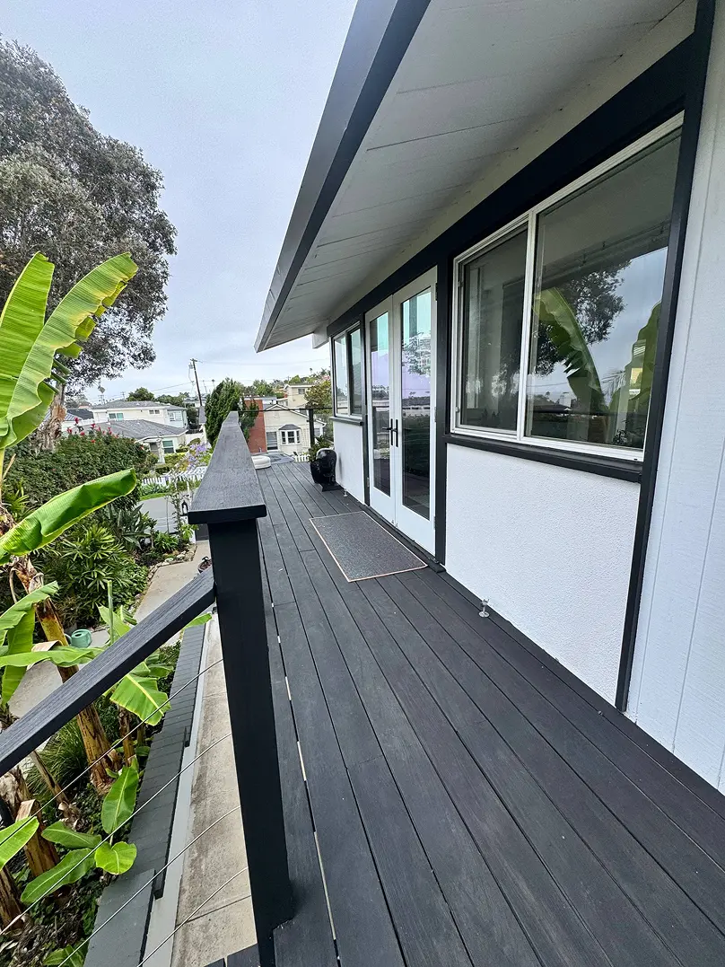 Deck staining